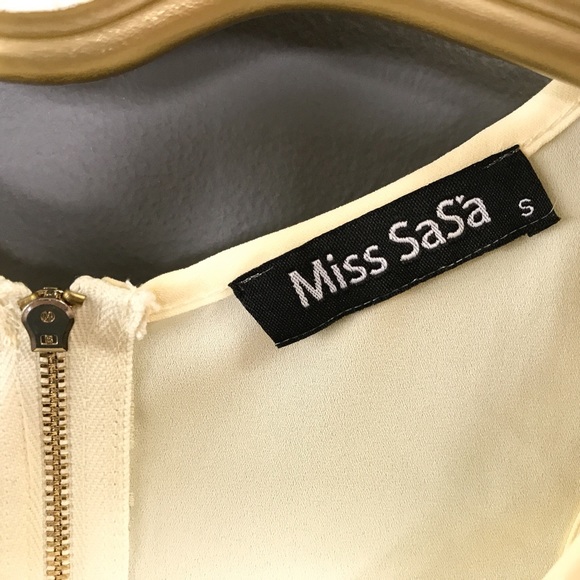 Laser Cut Owl Cute Flowy Zip-back Cream Tank S - Picture 6 of 8